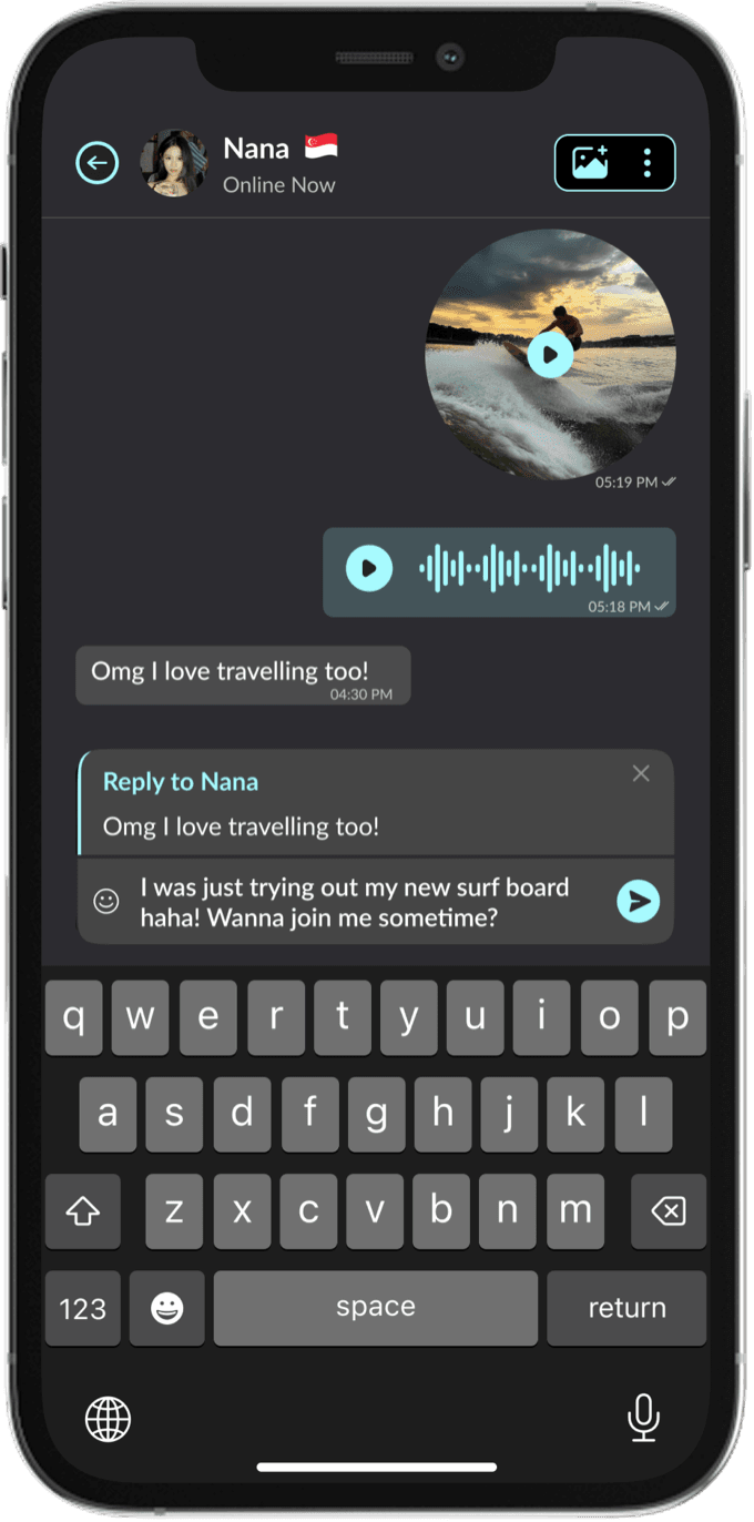 MatchCatch chat screen